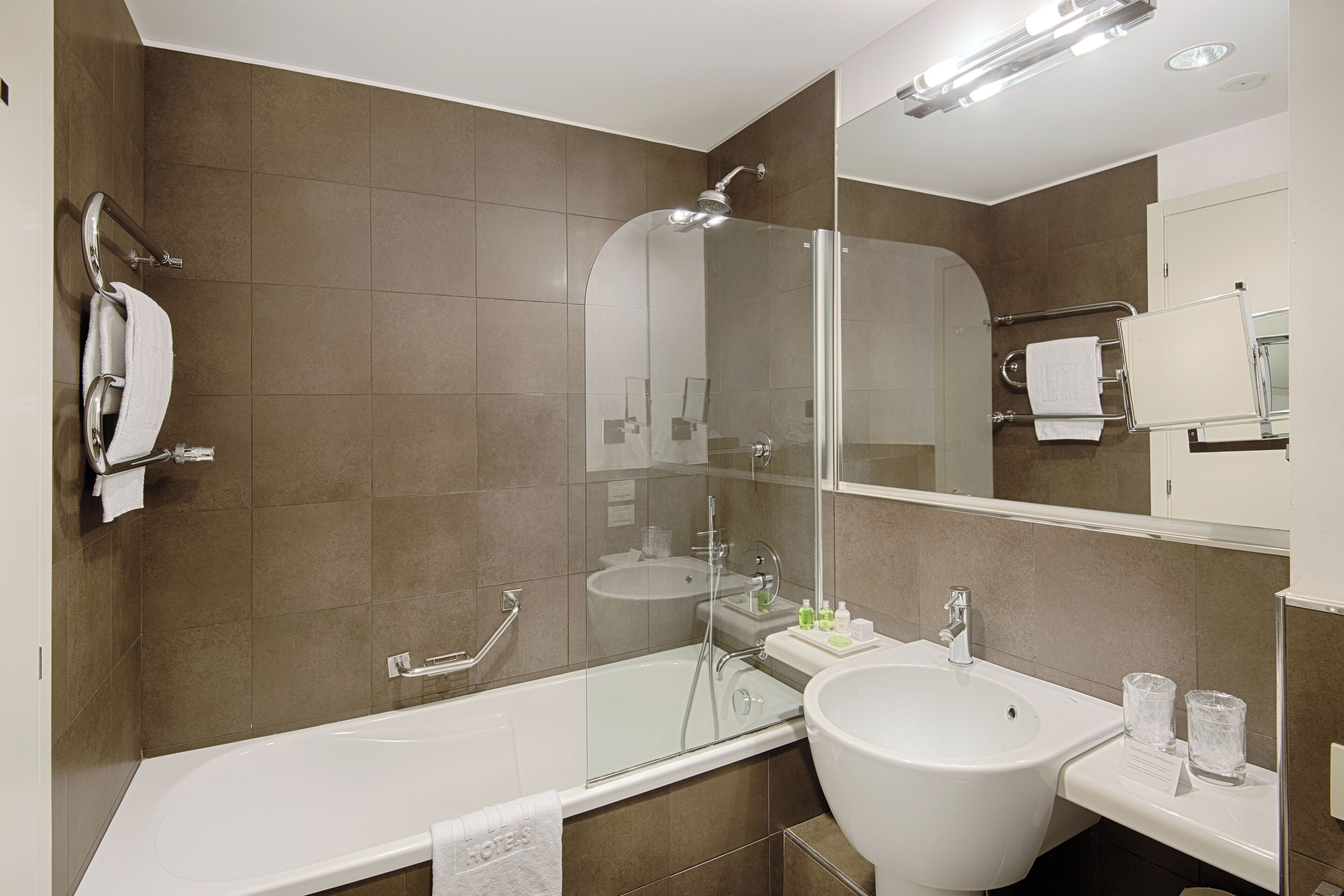 eco-friendly toiletries, hair dryer, bidet, soap