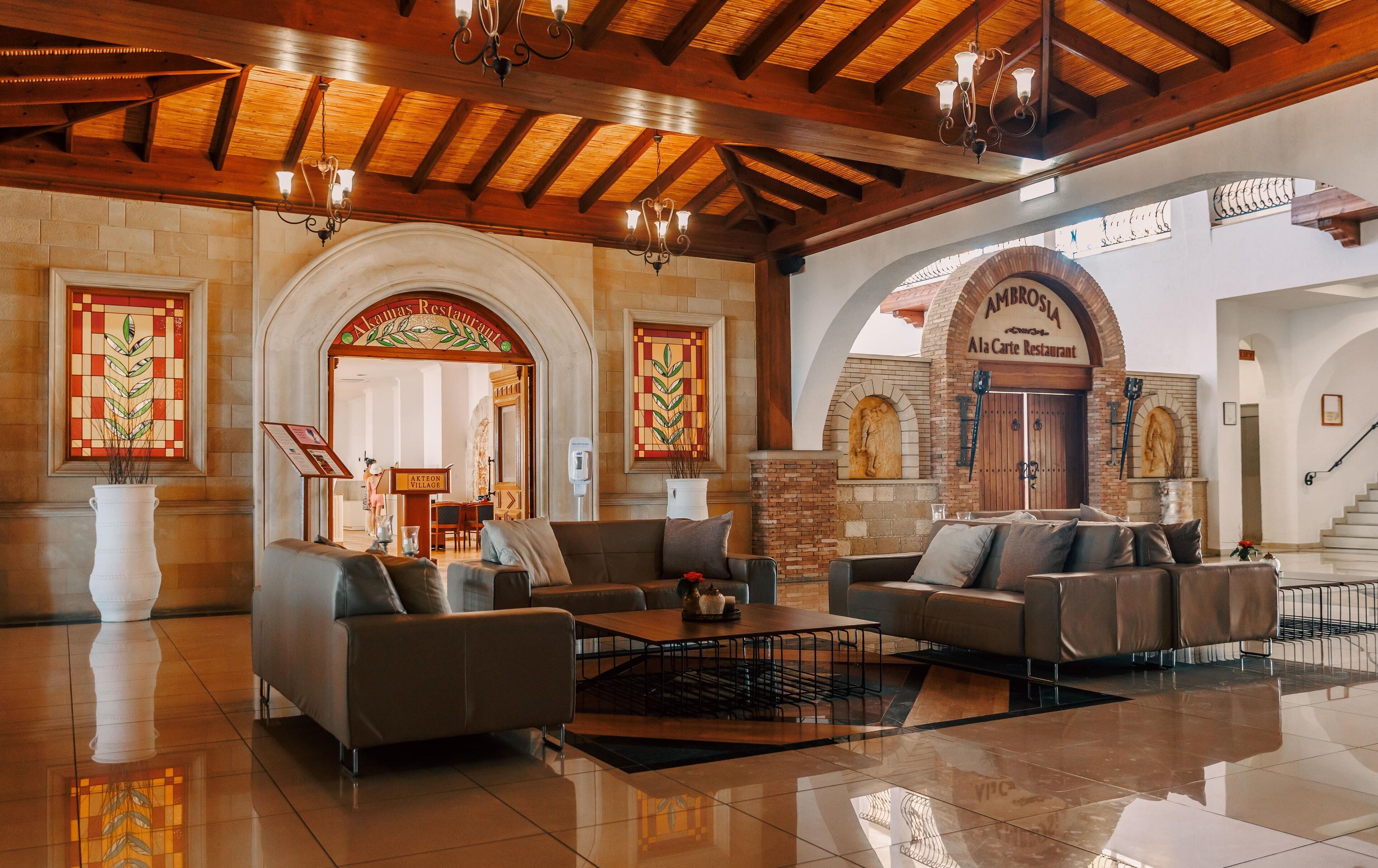 Sala de estar en el lobby