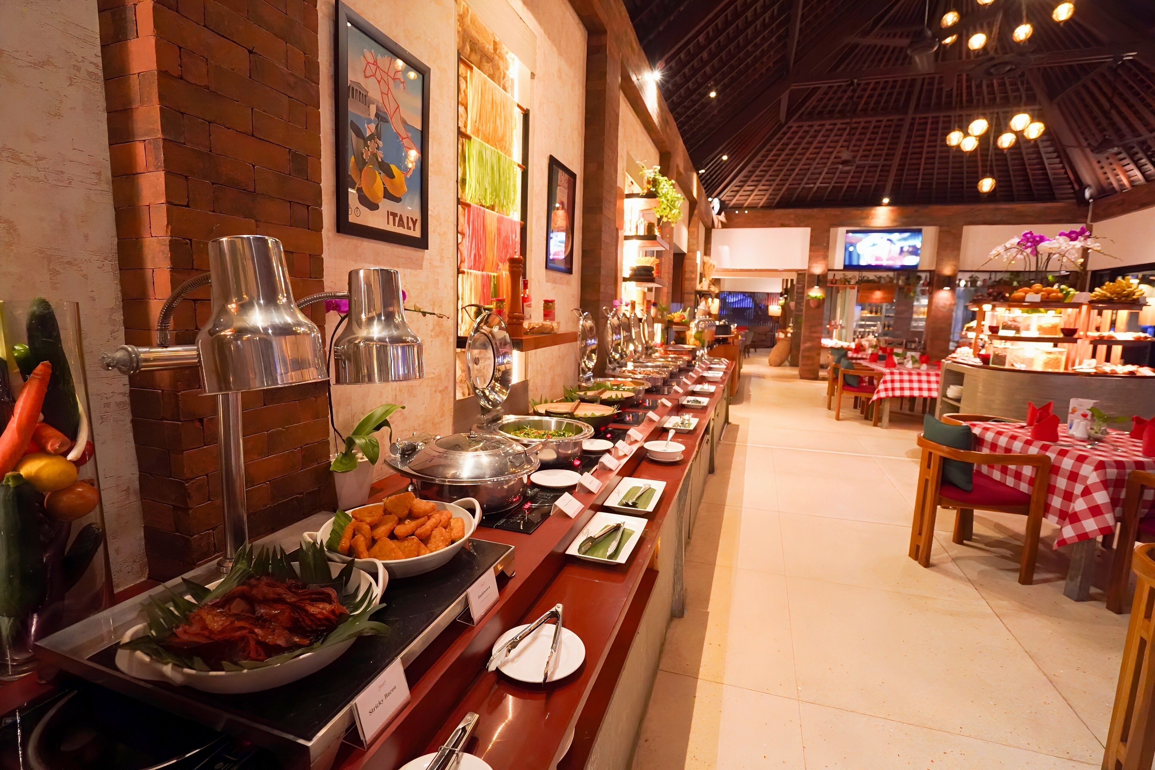 daily buffet breakfast (idr 190000 per person)
