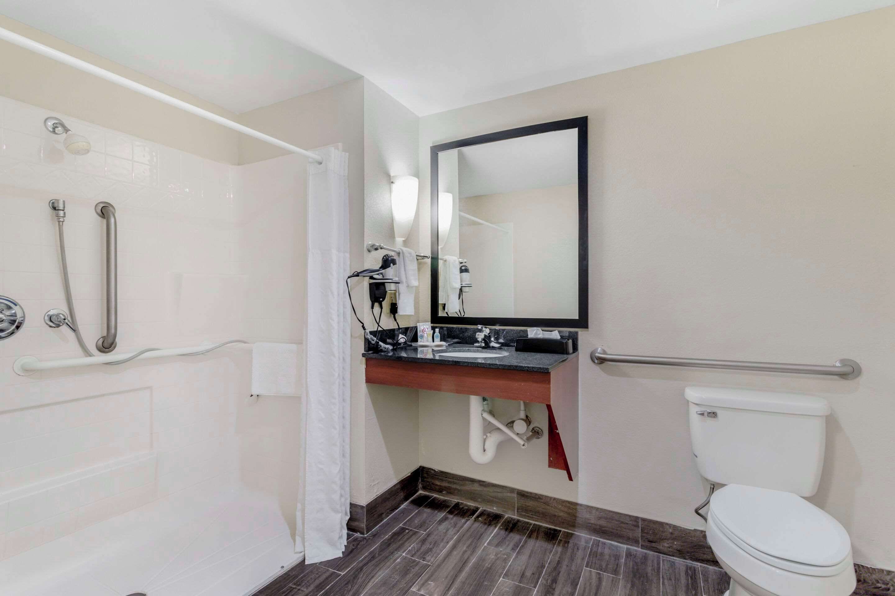 suite, 1 king bed with sofa bed, accessible, non smoking | down duvets, desk, laptop workspace, blackout curtains