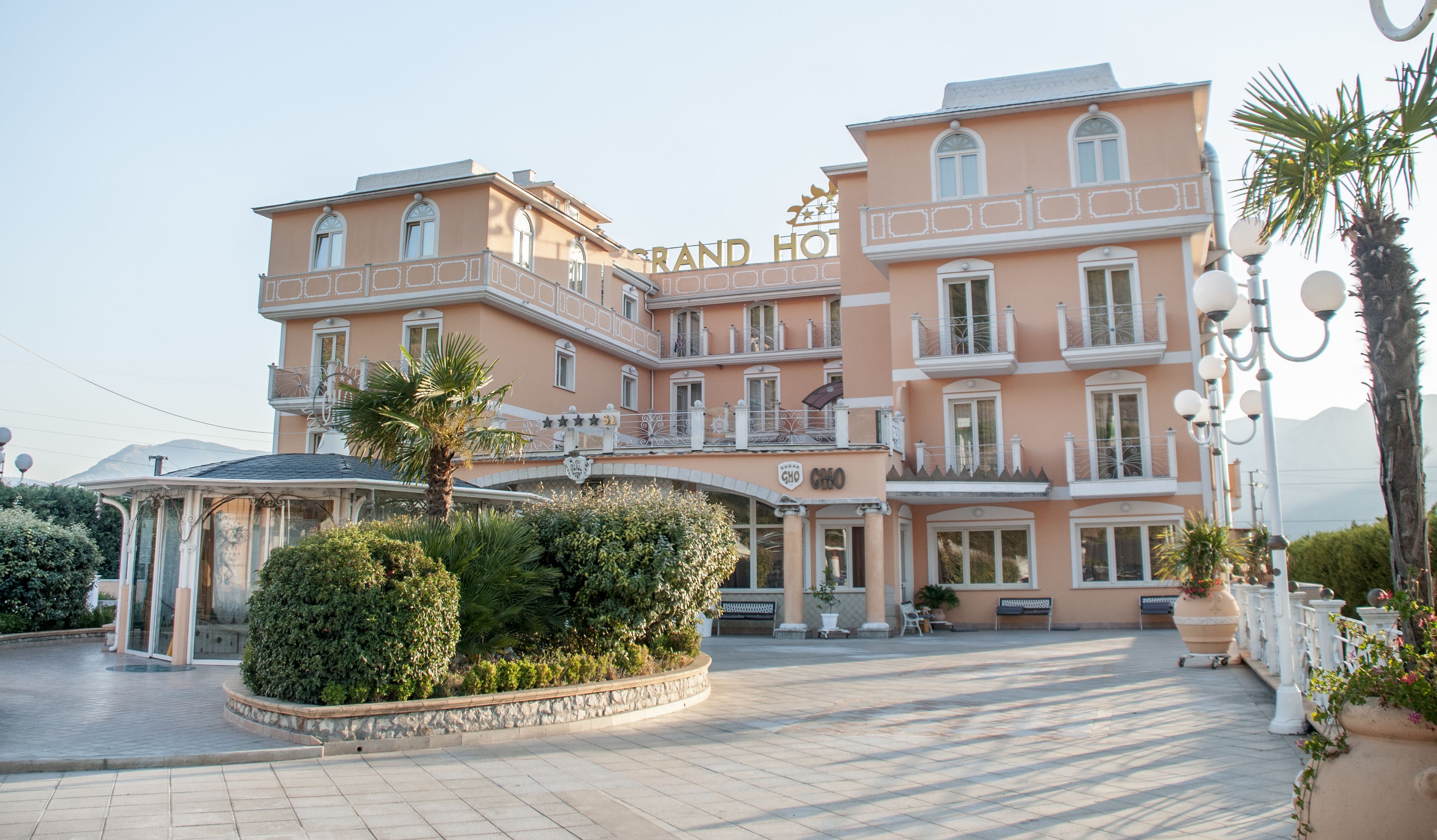 Voorkant van accommodatie