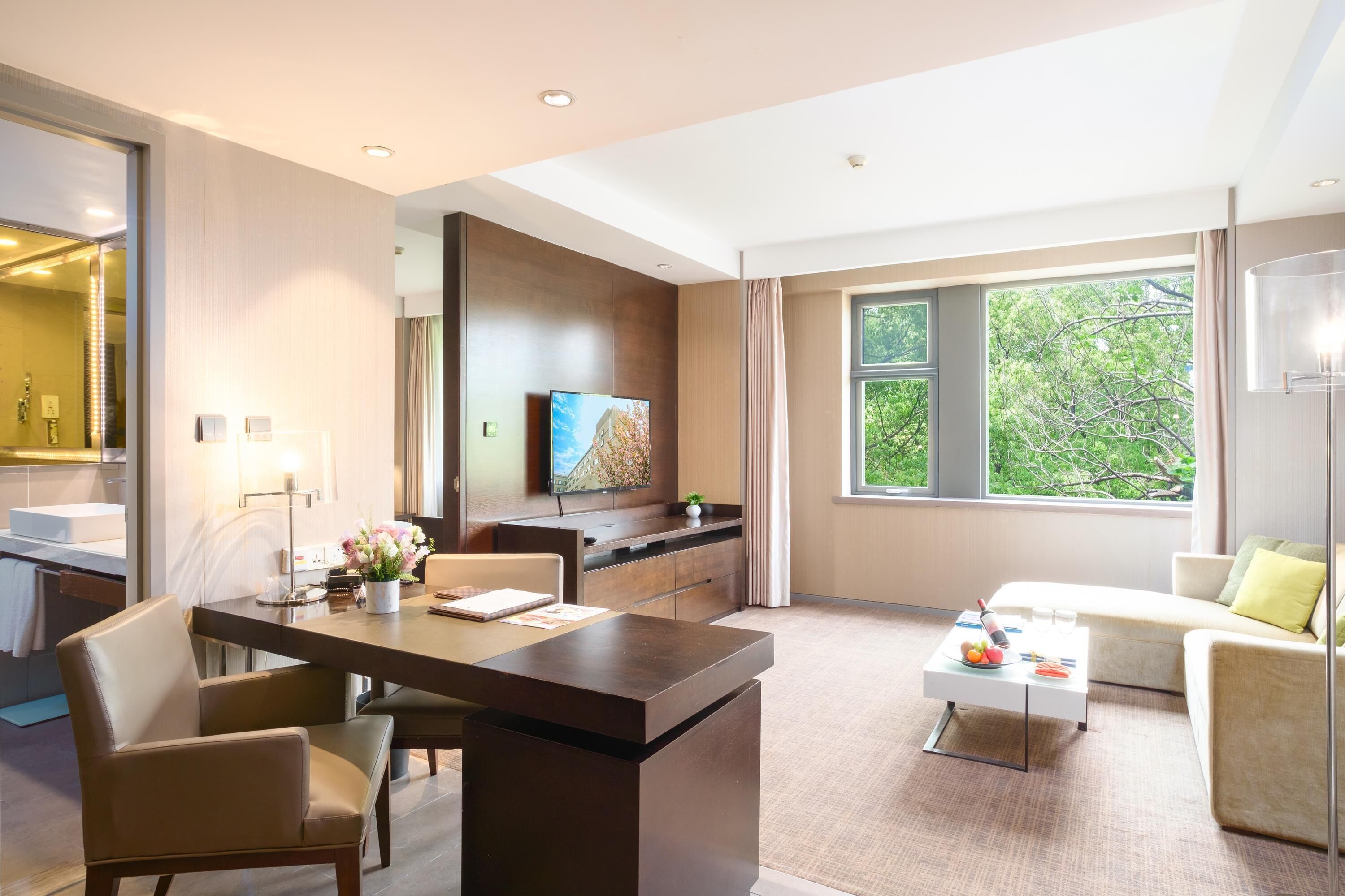 premium bedding, down duvets, memory-foam beds, minibar