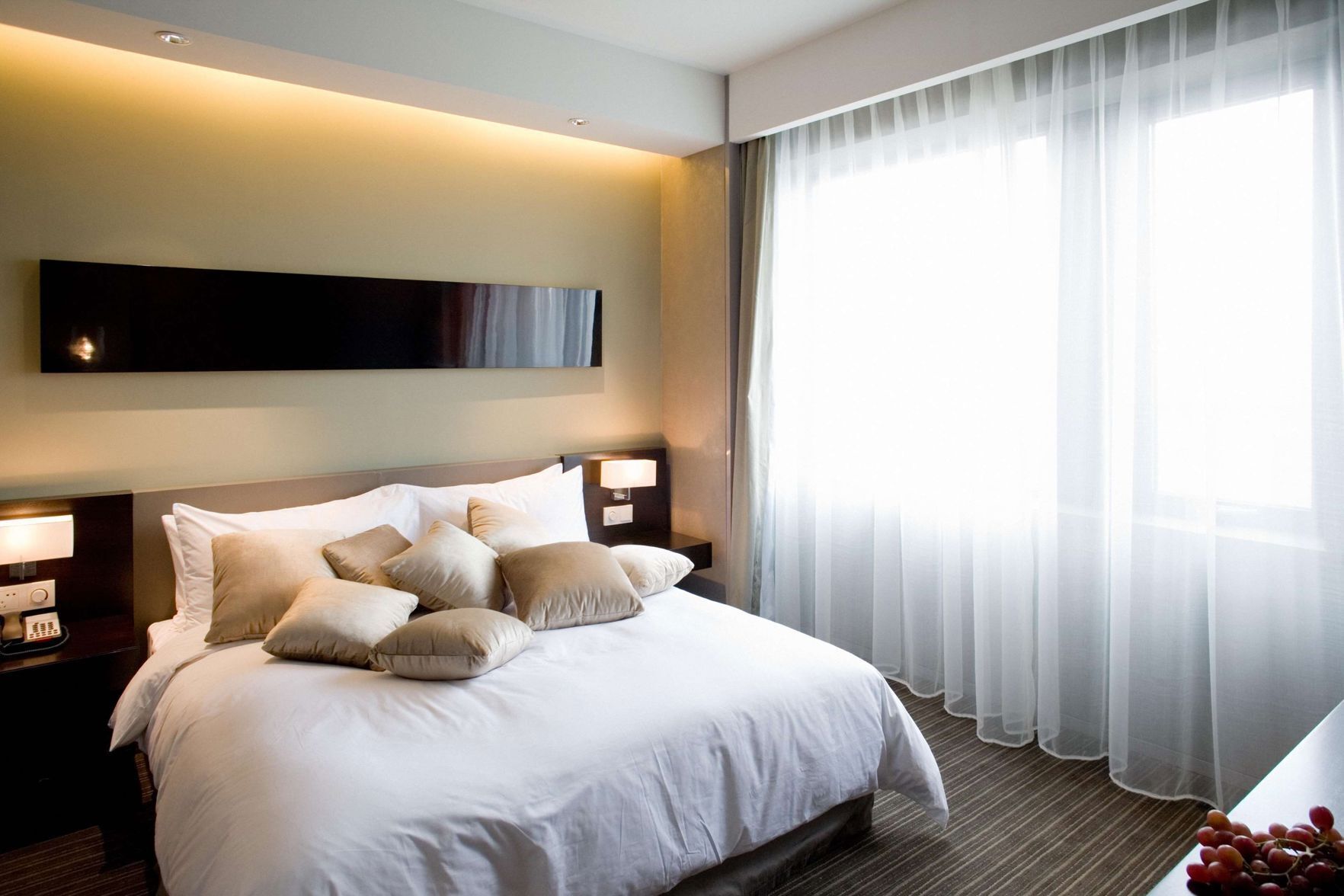 Premium bedding, down duvets, memory-foam beds, minibar