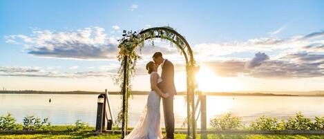 Espace de mariage à l’extérieur