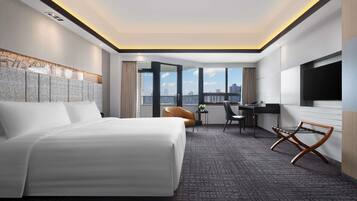 Ropa de cama de alta calidad y minibar