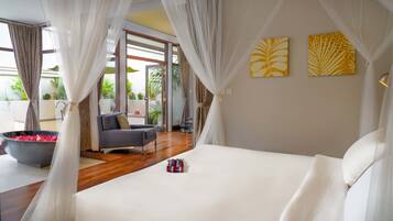 Romantisches Bungalow, 1 King-Bett, Terrasse