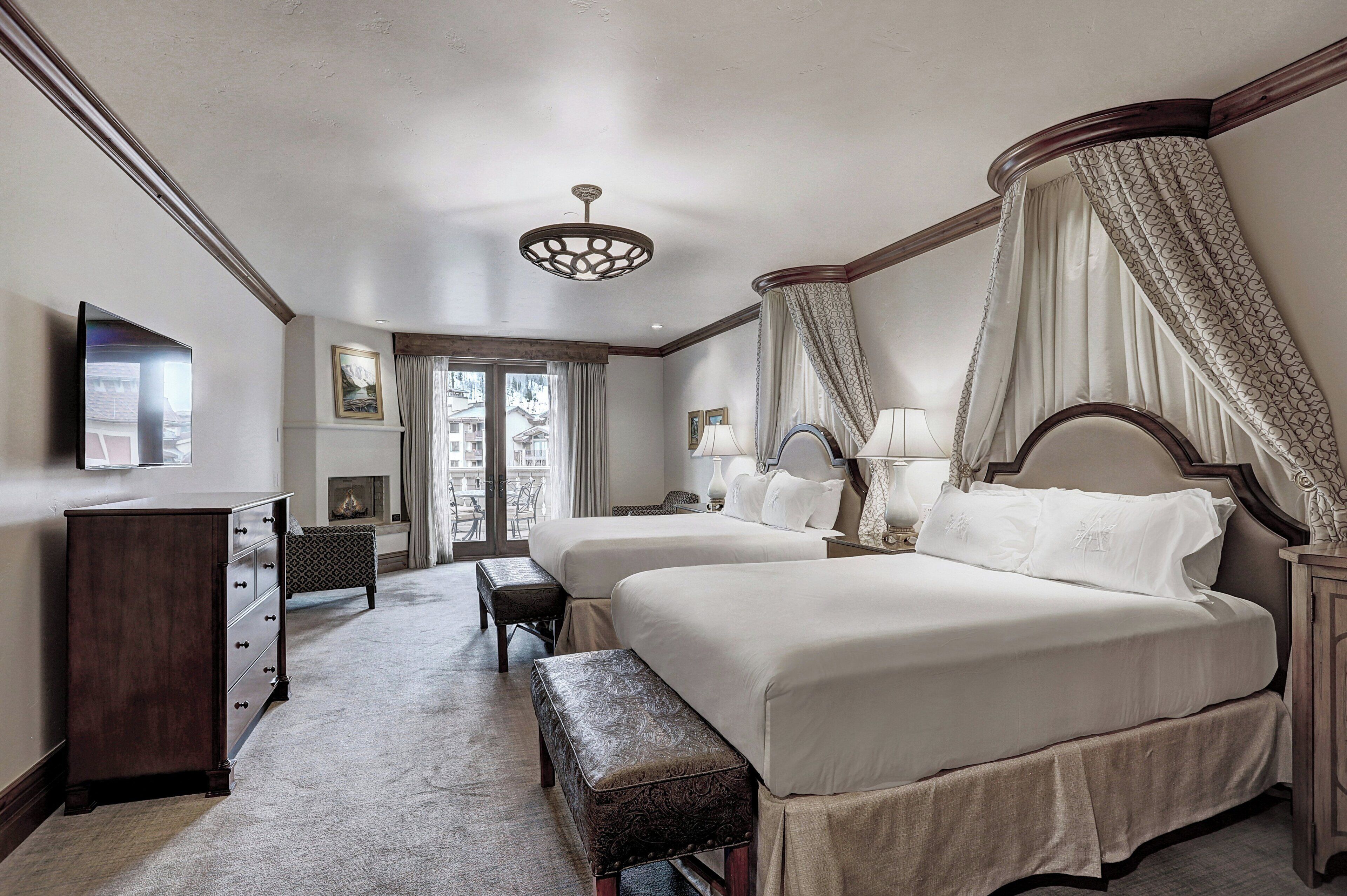 Deluxe Room, 2 Queen Beds | Premium bedding, in-room safe, desk, laptop workspace