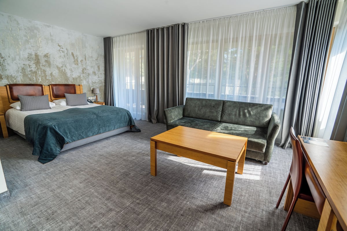 Deluxe room with balcony and SPA access | Minibar, caja de seguridad en la habitación y escritorio