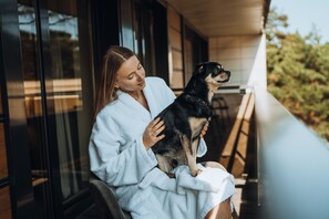 Deluxe room with balcony and SPA access | Minibar, in-room safe, desk, blackout drapes - Gabija Hotel SPA & Conferences (Palanga)