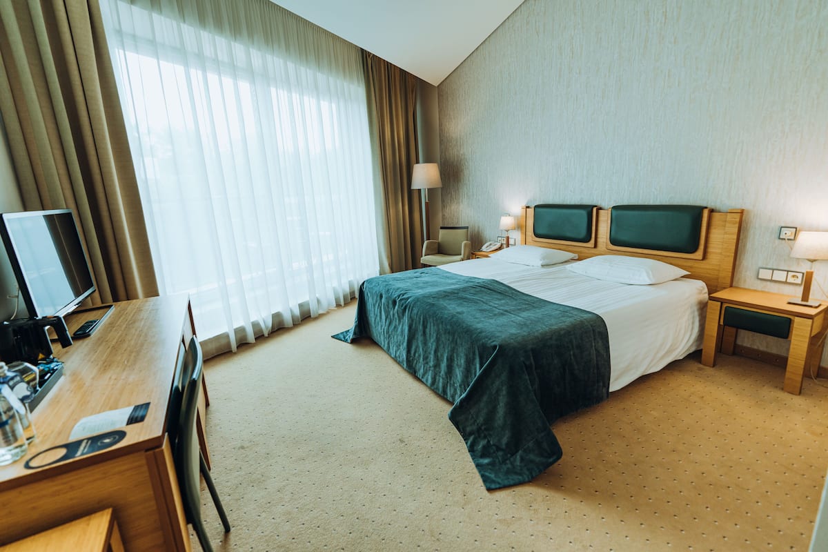 Double room with balcony and SPA access | 1 bedroom, minibar, in-room safe, desk