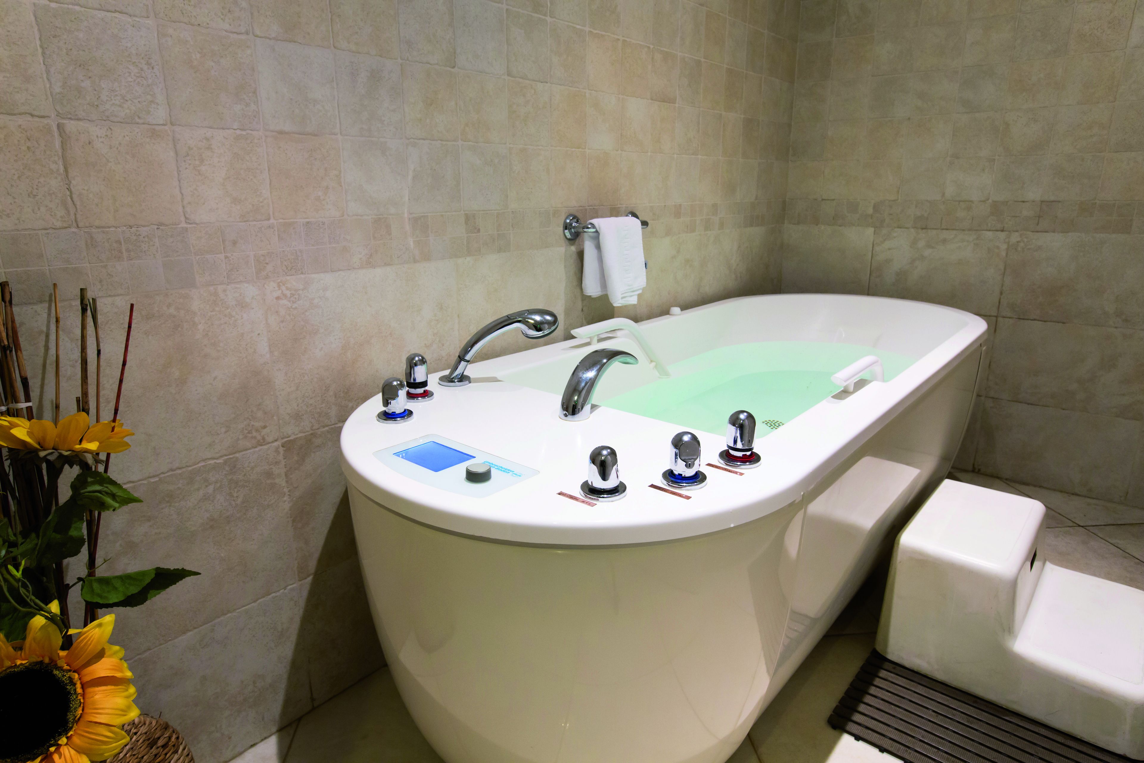 Heitur pottur innandyra