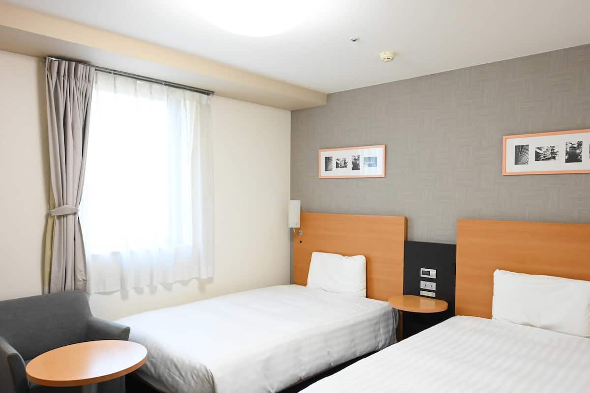 Standardværelse med 2 enkeltsenge - 2 enkeltsenge - ikke-ryger | Skrivebord, arbejdsområde til bærbare computere, mørklægningsgardiner