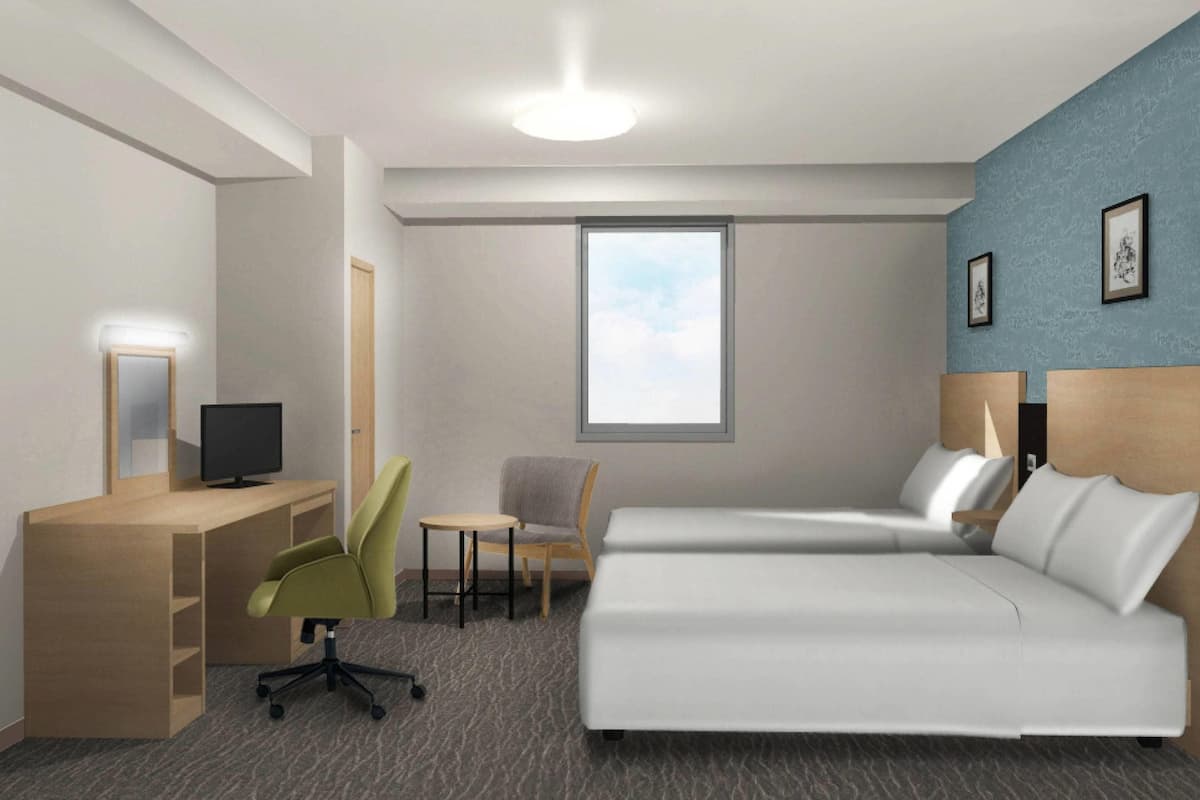 Chambre Standard avec lits jumeaux, 2 lits jumeaux, non-fumeur | Bureau, espace de travail pour ordinateurs portables