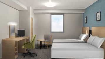 Standard Twin Room, 2 Single Beds, Non Smoking | Desk, laptop workspace, blackout curtains, soundproofing