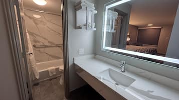 Free toiletries, hair dryer, towels