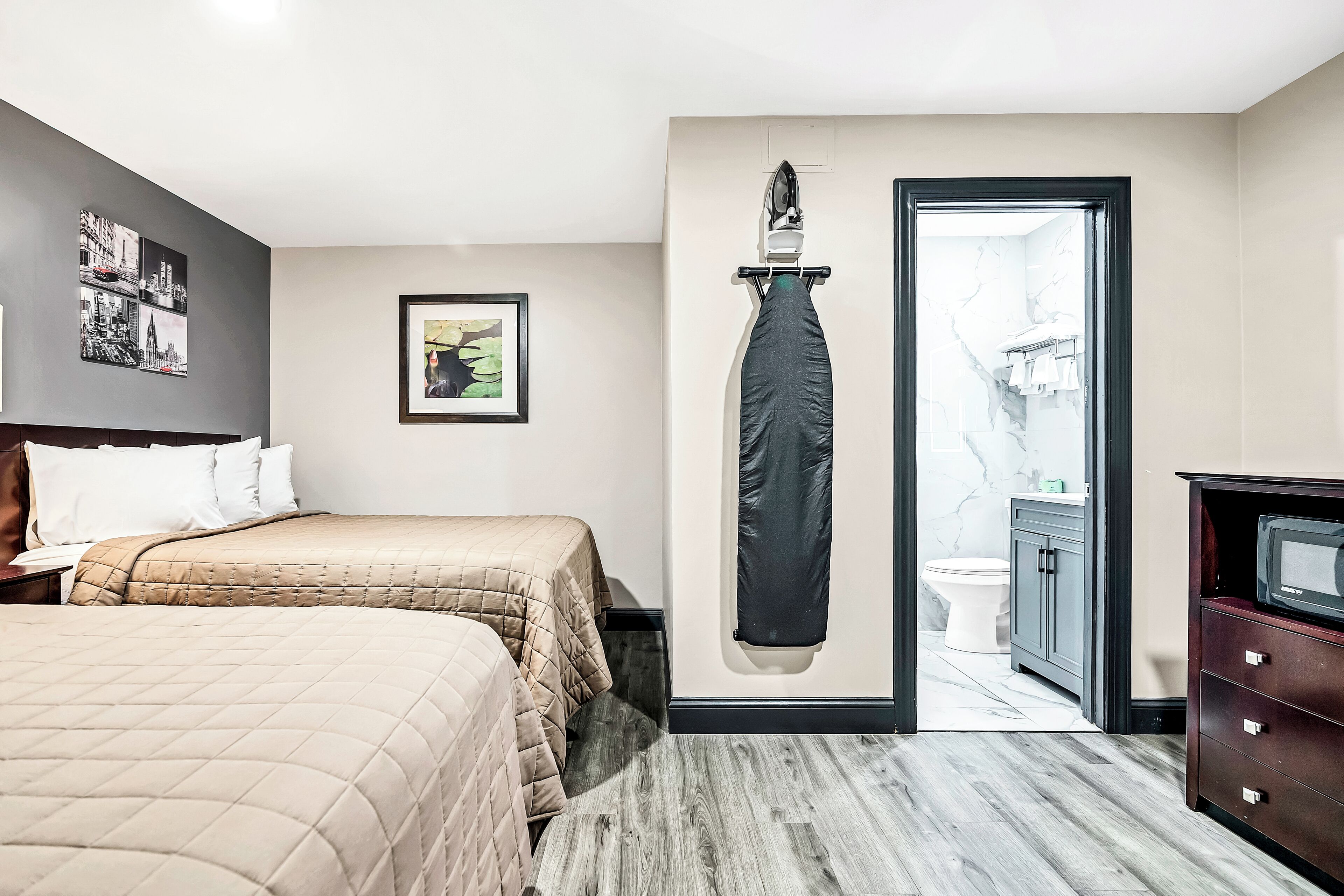 Desk, iron/ironing board, free WiFi, bed sheets