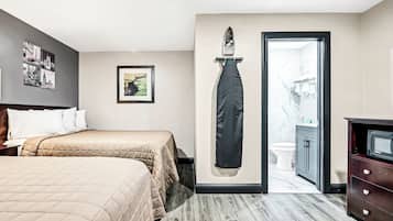 Desk, iron/ironing board, free WiFi, bed sheets