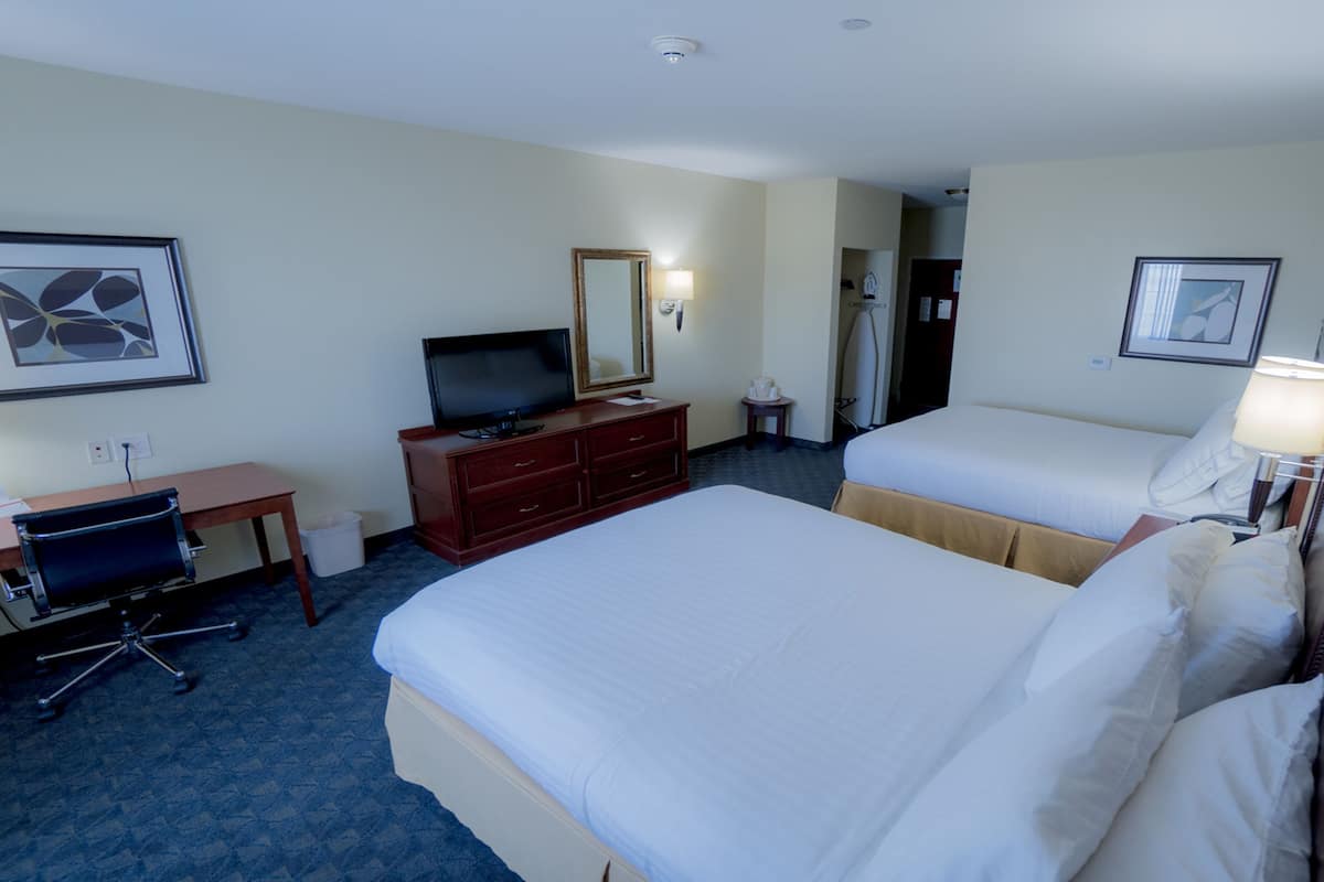 Standard Room, 2 Queen Beds | In-room safe, desk, iron/ironing board, free rollaway beds