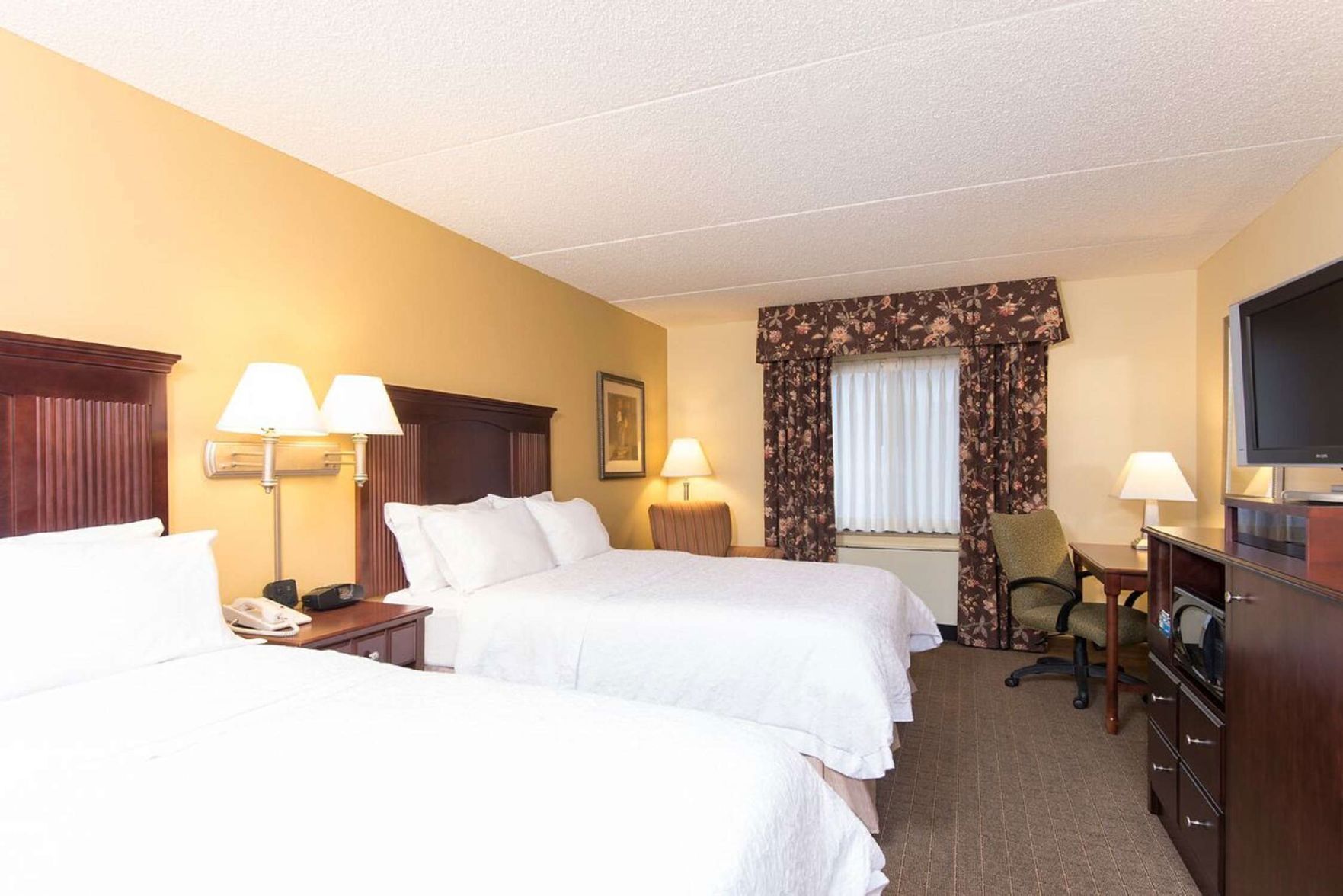 Premium bedding, pillowtop beds, in-room safe, laptop workspace
