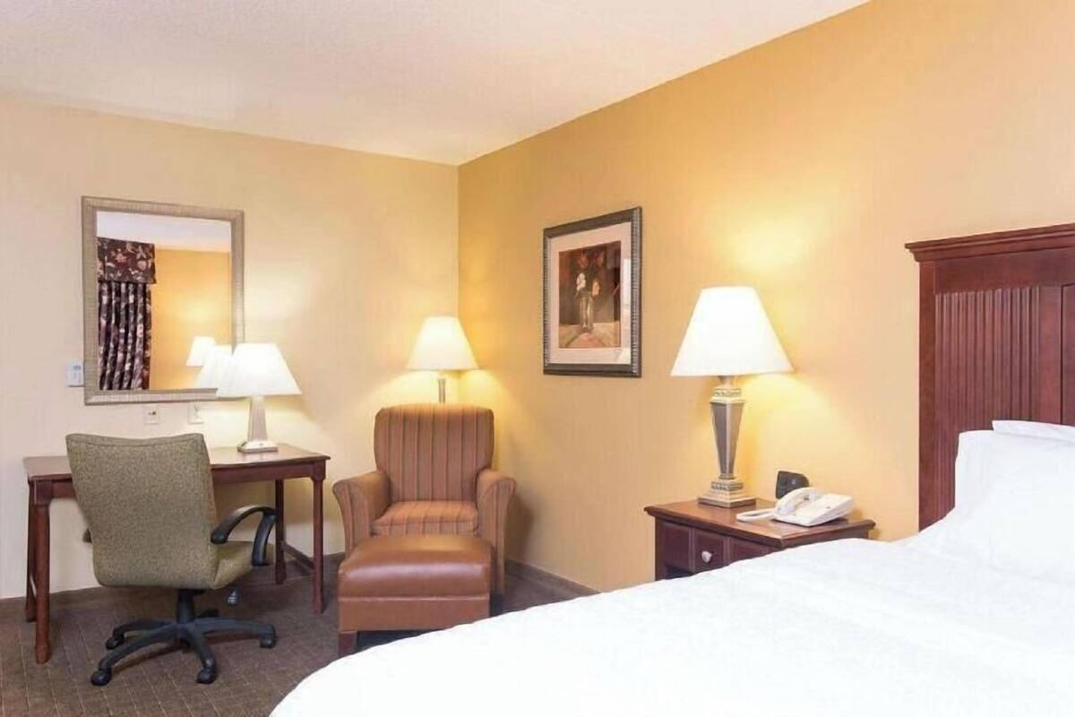 Premium bedding, pillowtop beds, in-room safe, laptop workspace