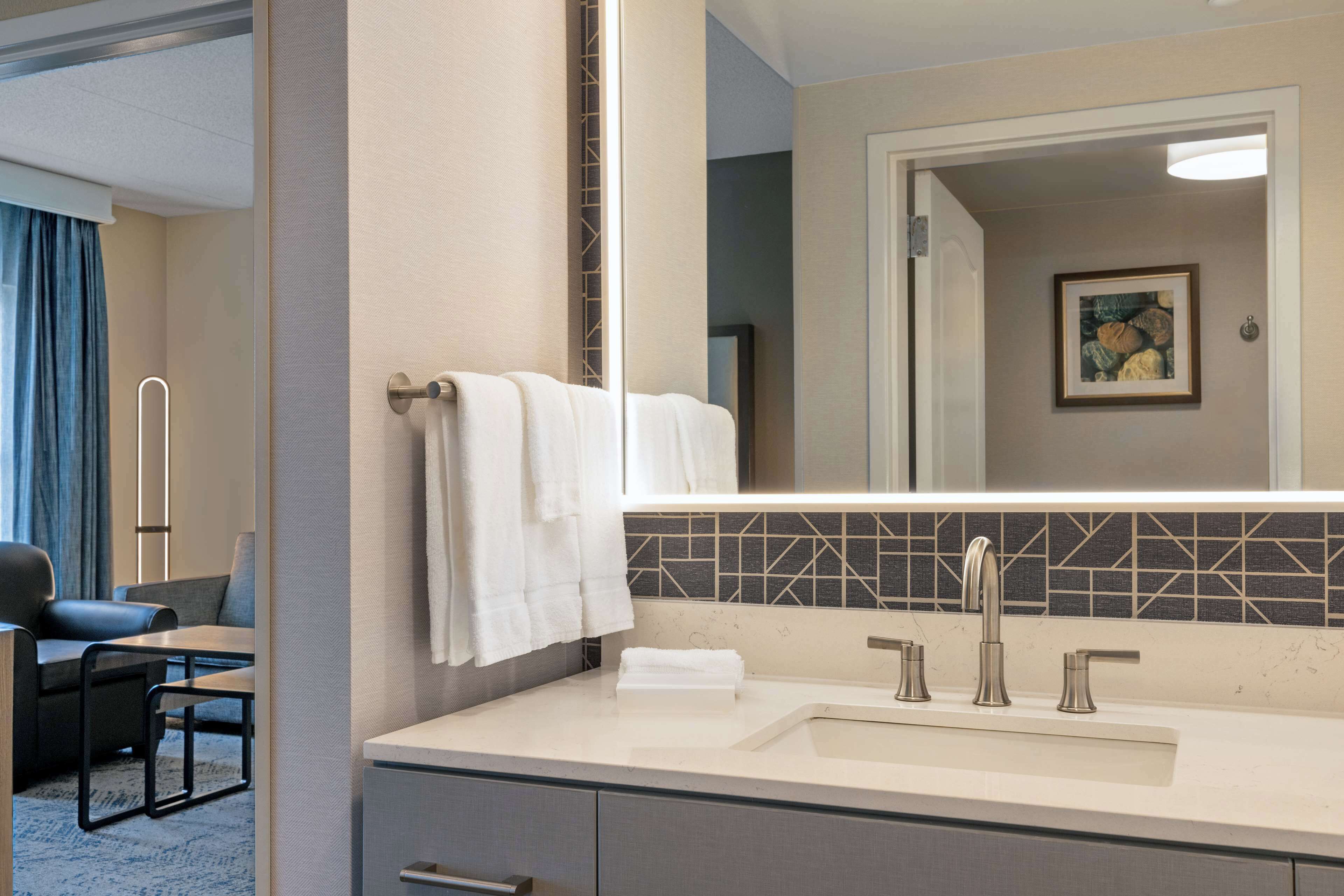 free toiletries, hair dryer, towels, soap