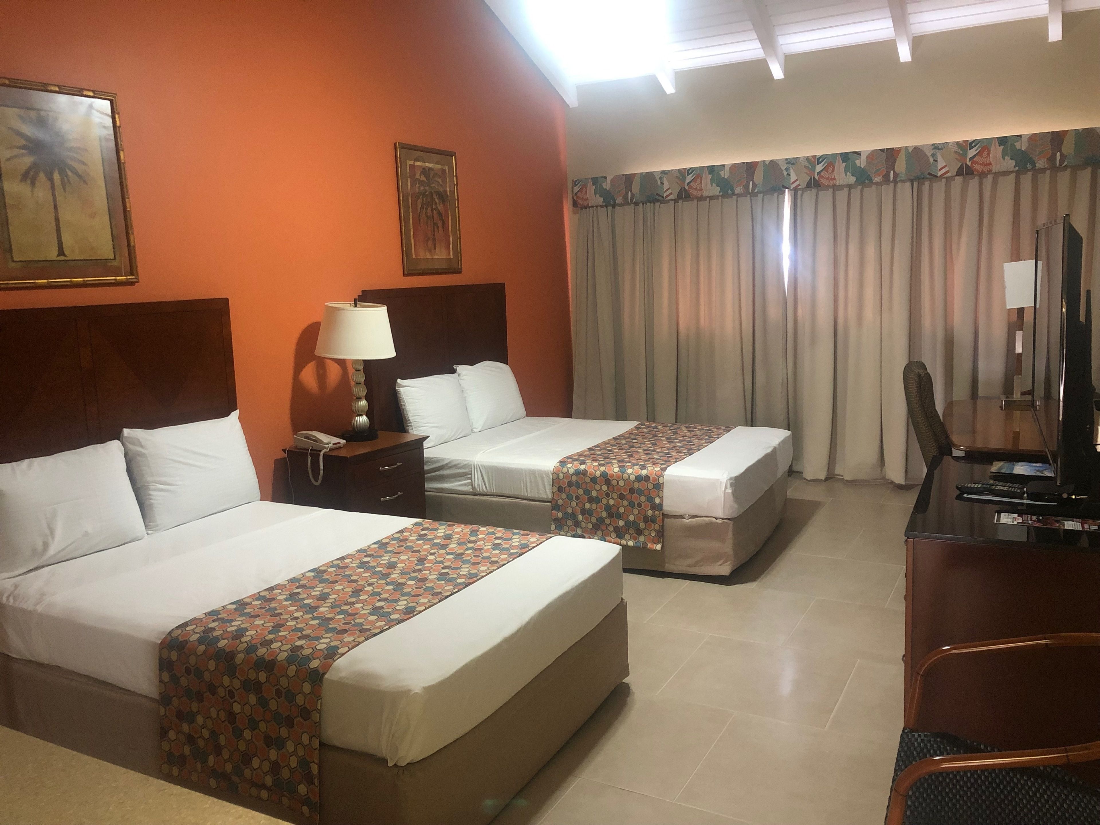 deluxe room, 2 double beds, kitchenette | view from room