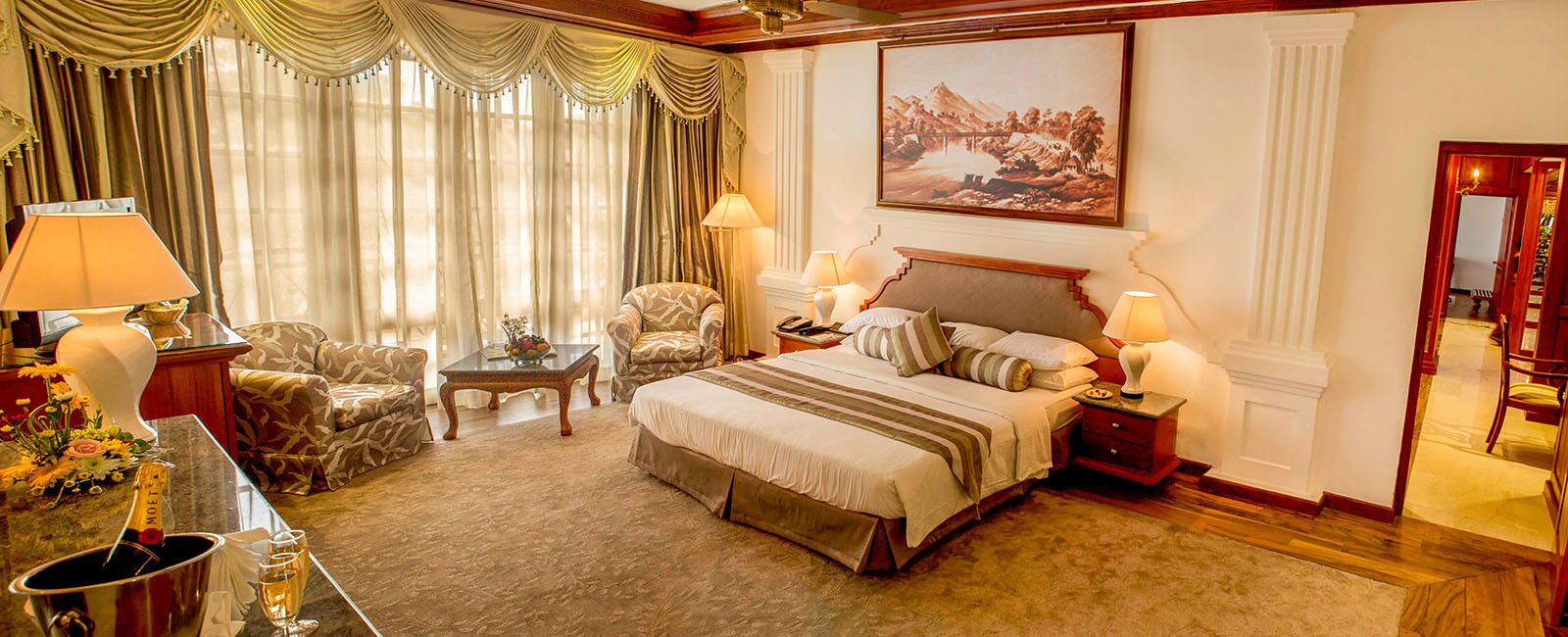 Two Bedroom Mahaweli Suite | Minibar, in-room safe, desk, iron/ironing board