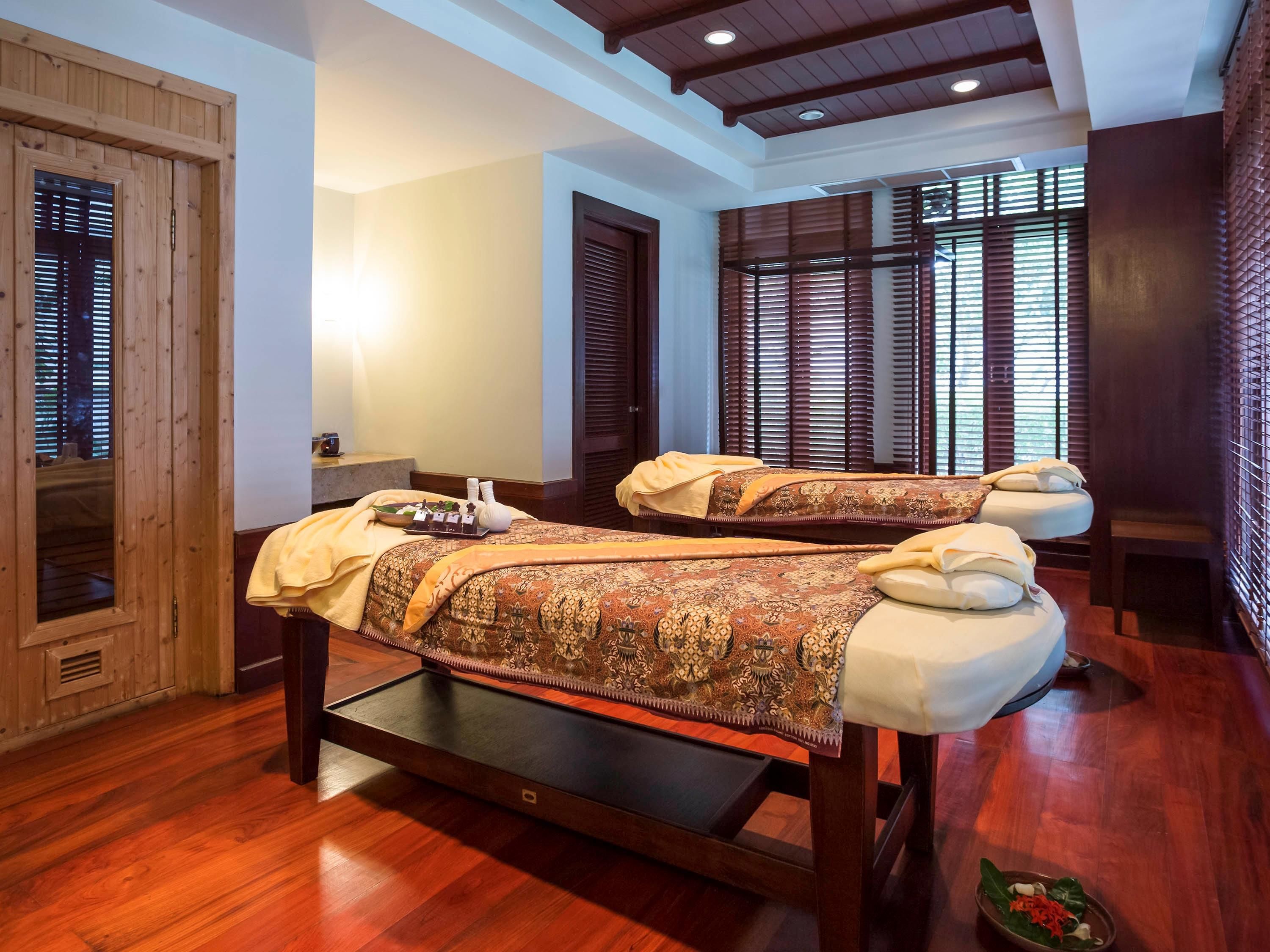 couples treatment room(s), sauna, body treatments, aromatherapy