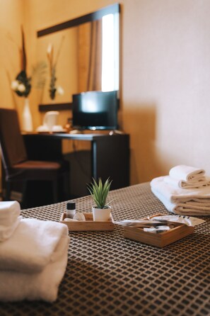 Standard Double Room | Minibar, in-room safe, desk, soundproofing - Hotel Latinum (Rome)