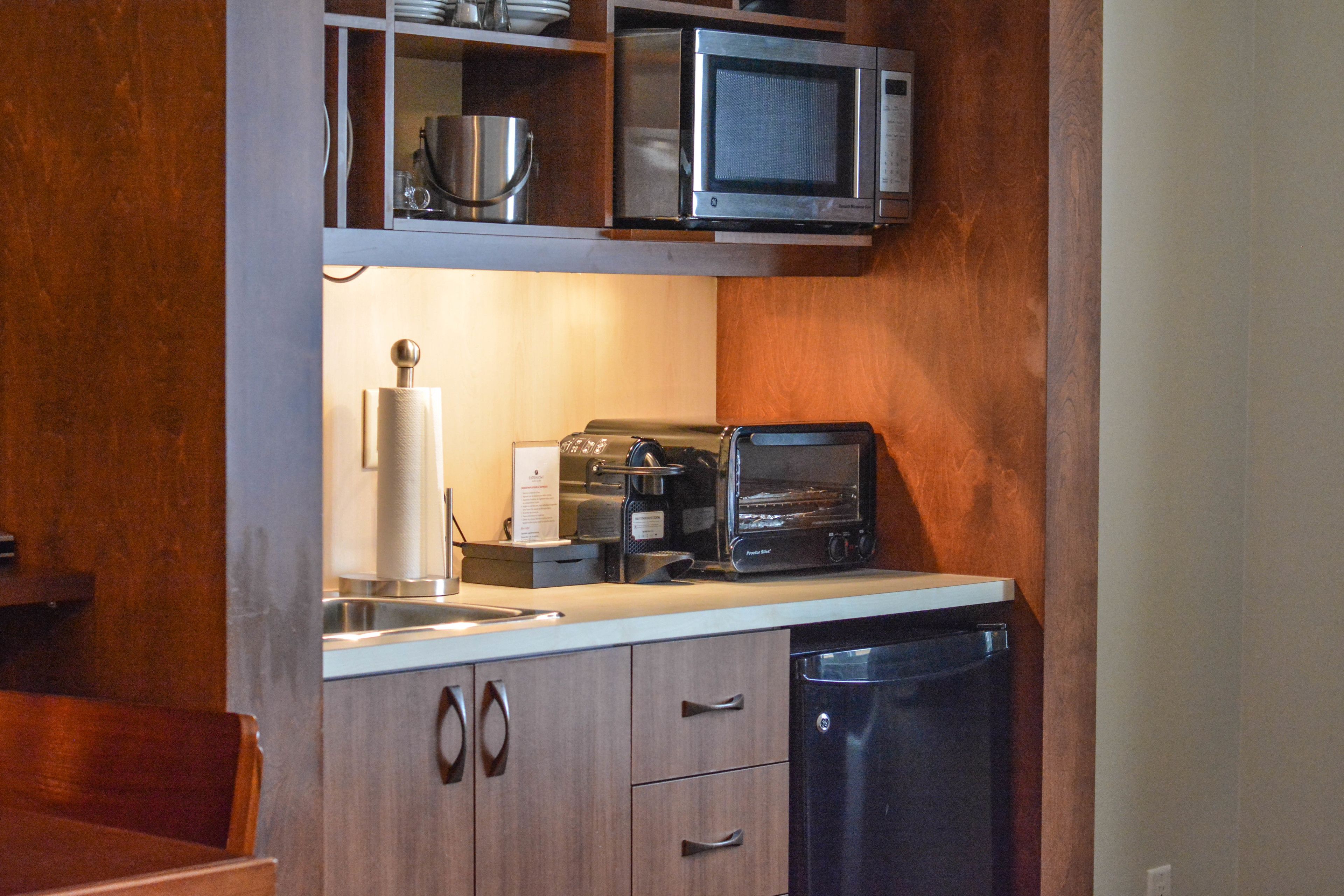 classic room | private kitchenette | mini-fridge, microwave, espresso maker, electric kettle