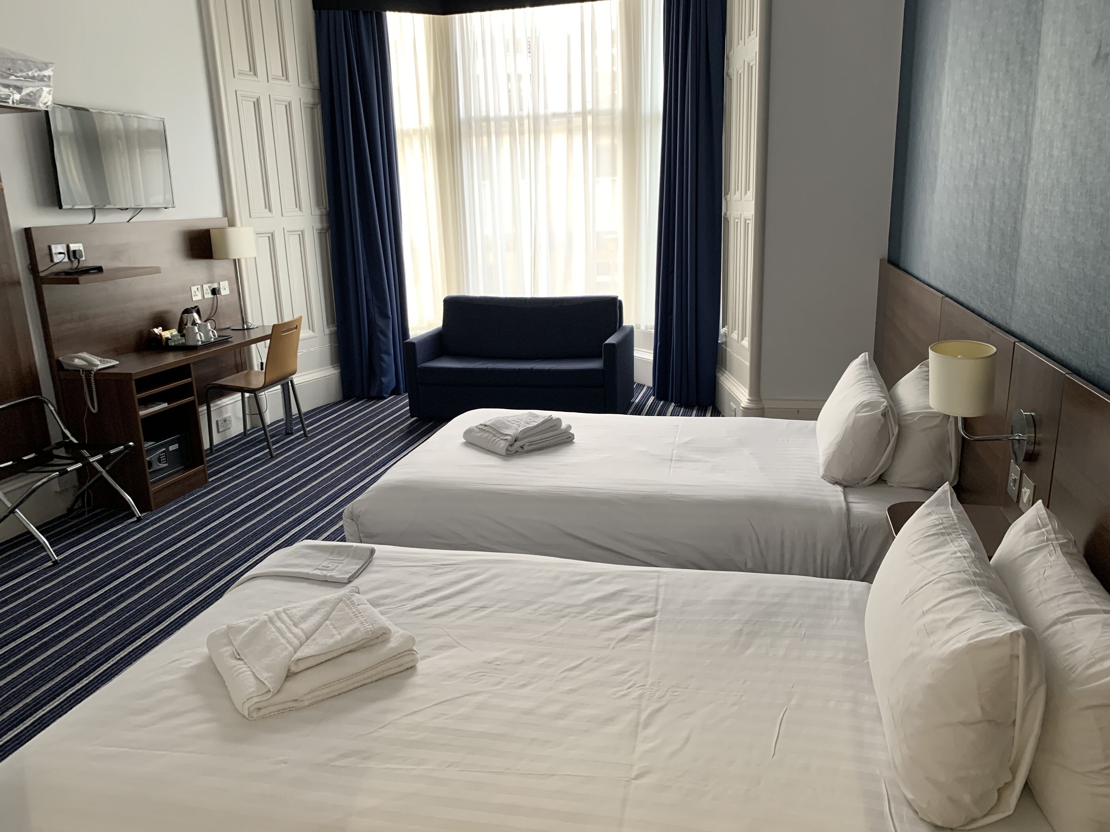 Family Room, 2 Single Beds | In-room safe, desk, soundproofing, iron/ironing board