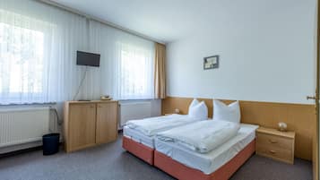 Standard-Doppelzimmer | Hochwertige Bettwaren, Pillowtop-Betten, Zimmersafe