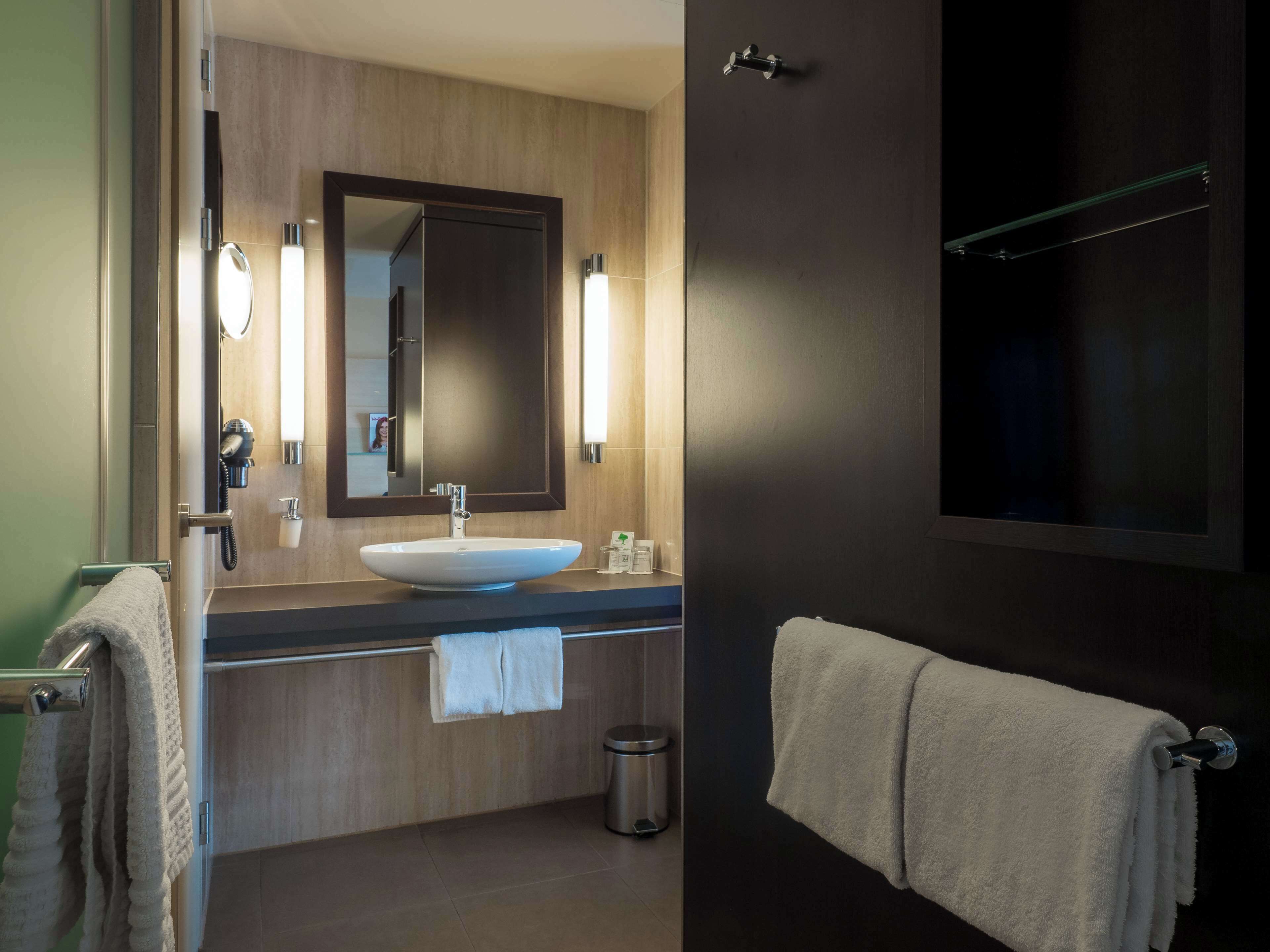 free toiletries, hair dryer, towels, soap