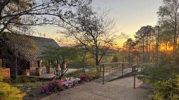 Outdoor wedding area