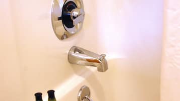 Comfort Suite, 1 King Bed (Back View) | Bathroom shower