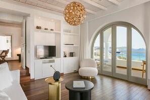 Premium Σουίτα | Περιοχή καθιστικού | Τηλεοράσεις Smart