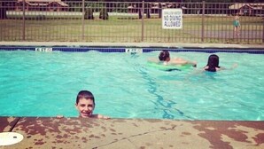 A swimming pool with a sign prohibiting diving. - Jack O'Lantern Resort and Golf Course (North Woodstock)