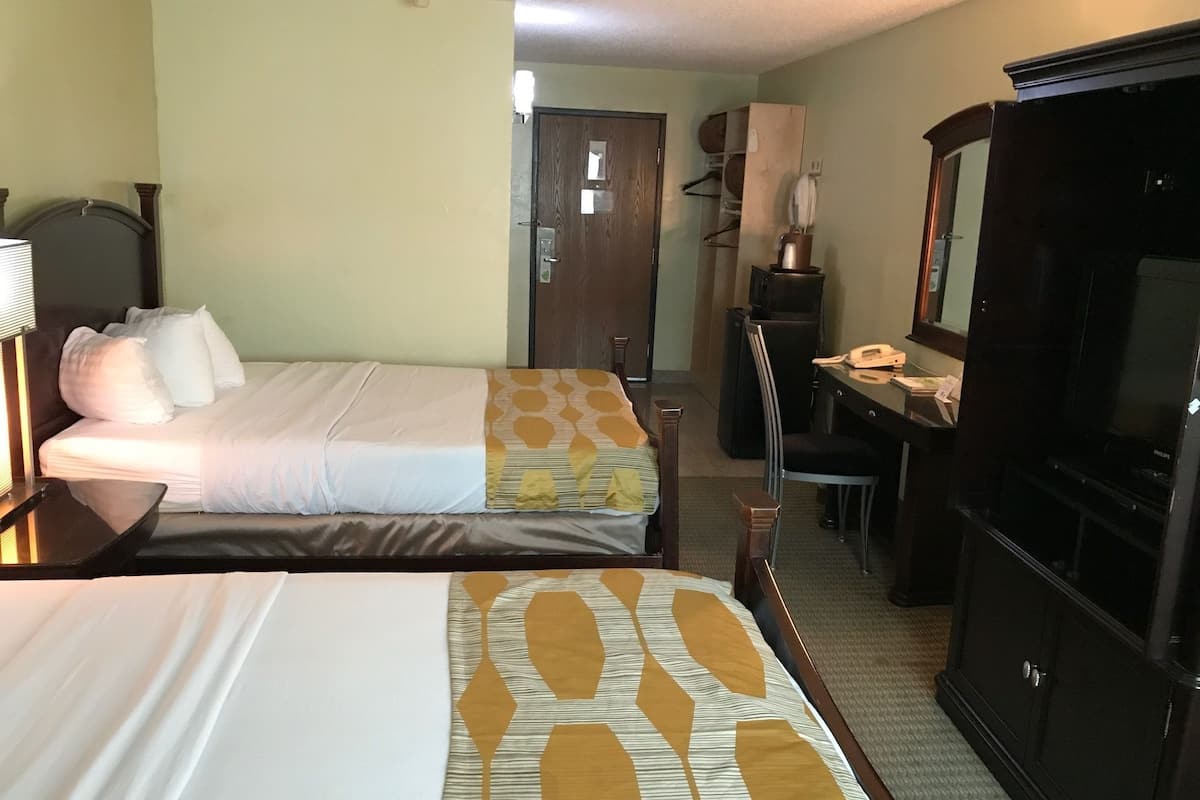 Deluxe Room, 2 Queen Beds | Premium bedding, desk, blackout drapes, iron/ironing board