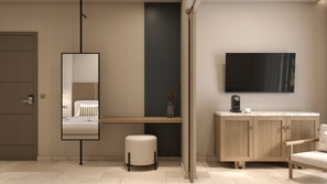 Junior Suite Sea View | Két bảo mật tại phòng, bàn, màn/rèm cản sáng 