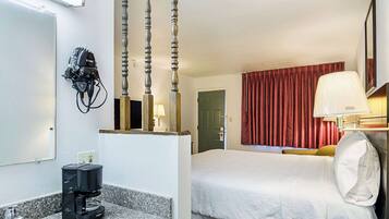 Desk, iron/ironing board, free WiFi, bed sheets