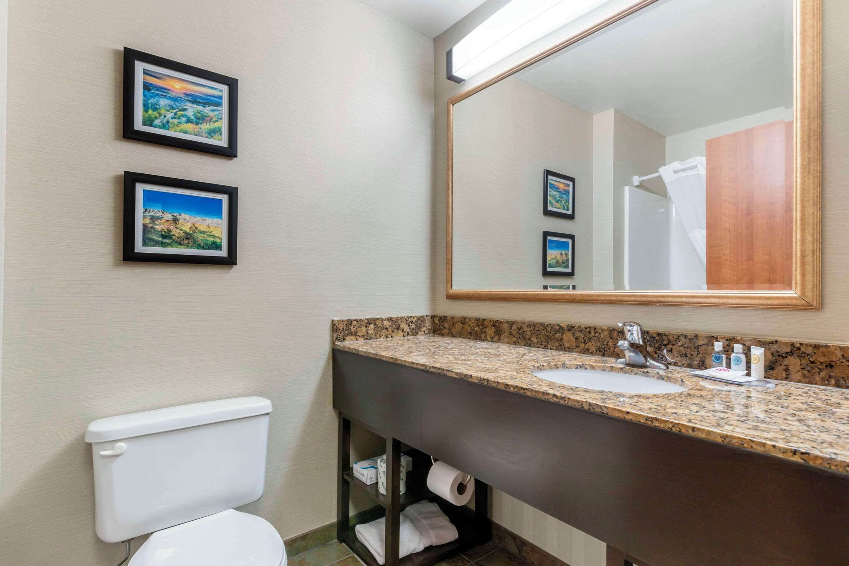 combined shower/bathtub, hair dryer, towels