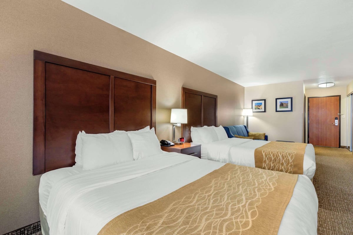 iron/ironing board, free wifi, bed sheets, alarm clocks