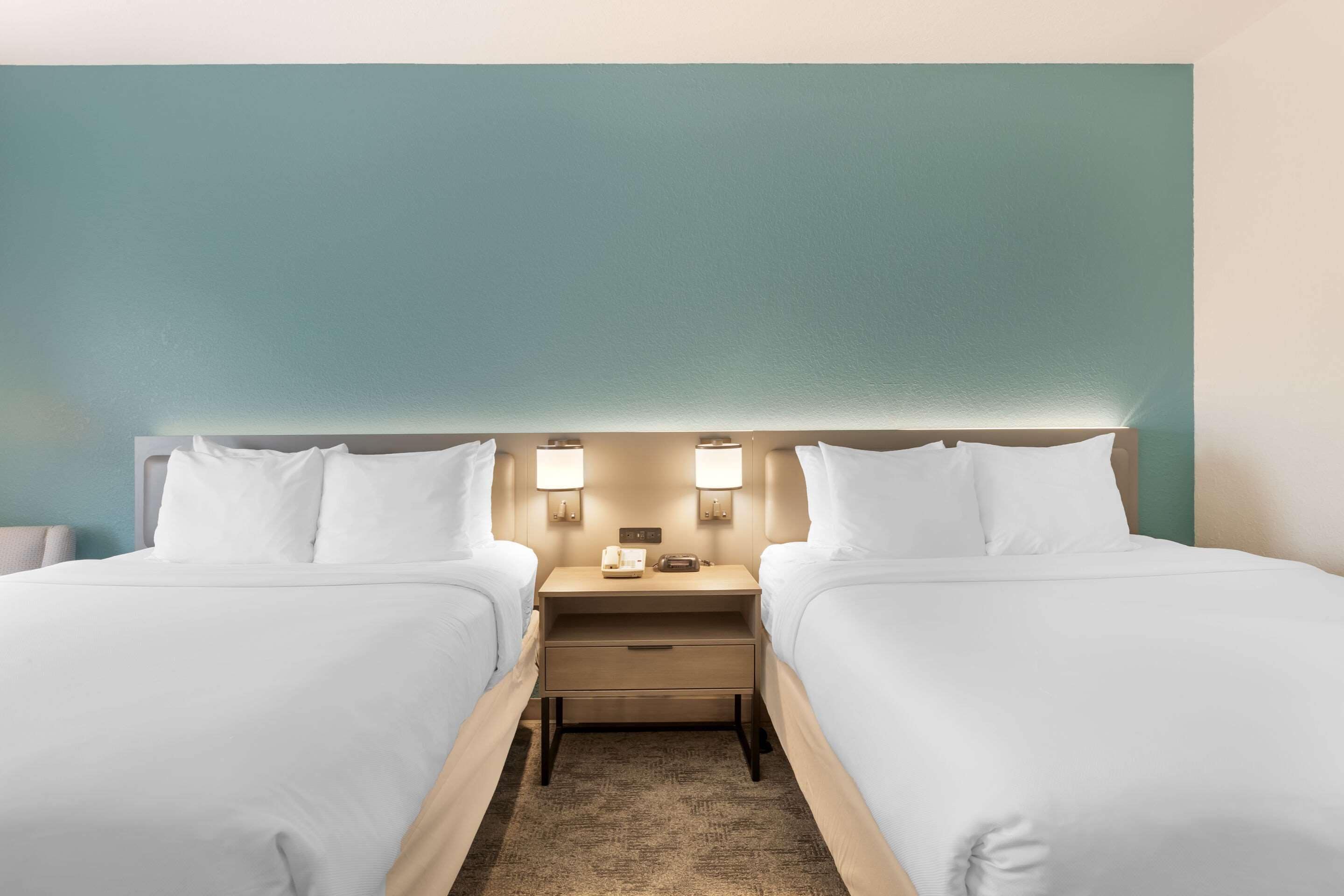 desk, blackout curtains, iron/ironing board, free wifi