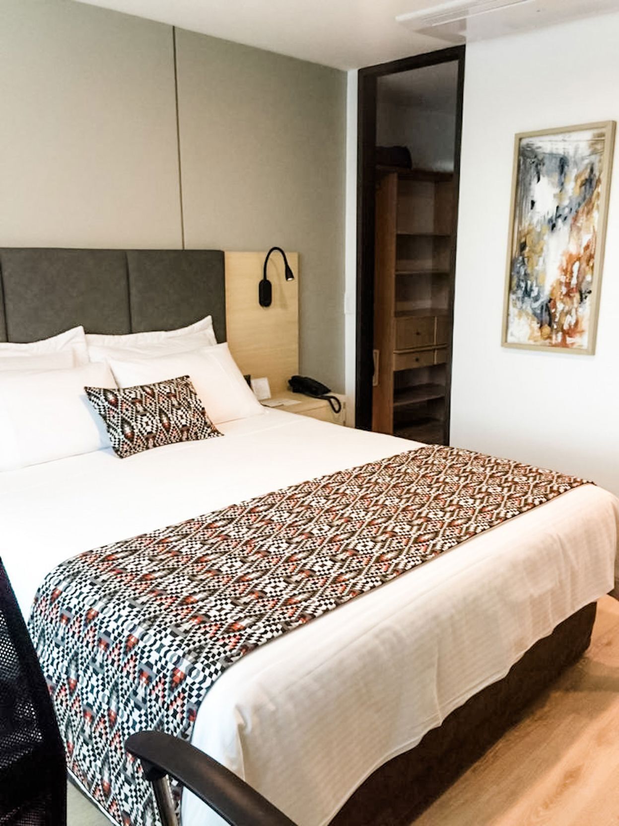 Premium bedding, down duvets, in-room safe, desk