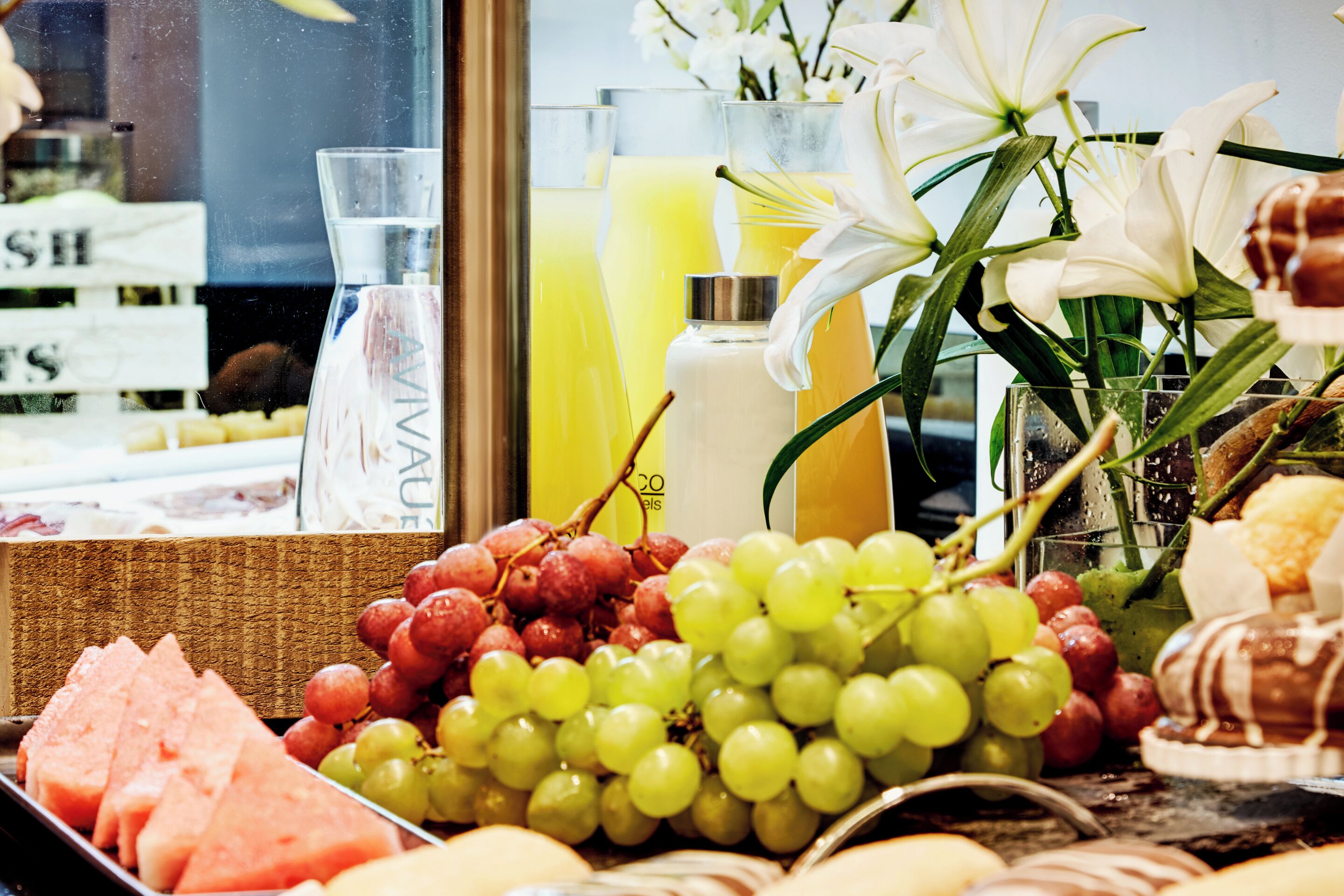 daily buffet breakfast (eur 13.50 per person)