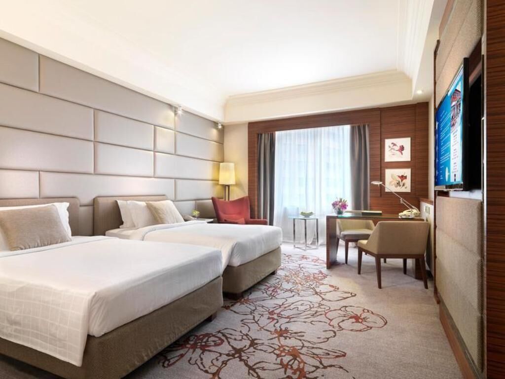Premium bedding, down comforters, free minibar items, in-room safe