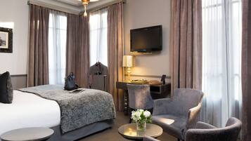 Een minibar, een kluis op de kamer, verduisterende gordijnen