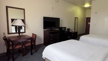 Room, 2 Queen Beds, Accessible, Non Smoking | In-room safe, desk, iron/ironing board, free cribs/infant beds