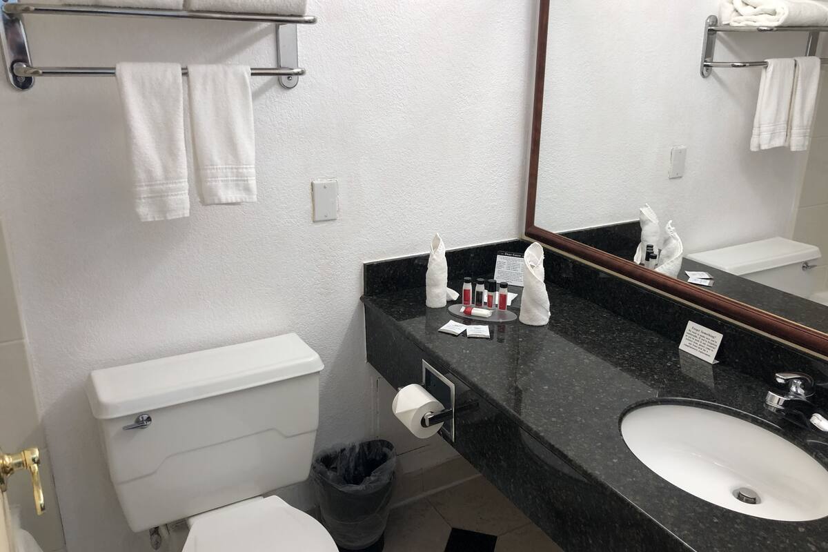 room, 1 king bed, non smoking | bathroom | combined shower/bathtub, free toiletries, hair dryer, towels