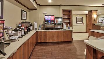 Free daily buffet breakfast